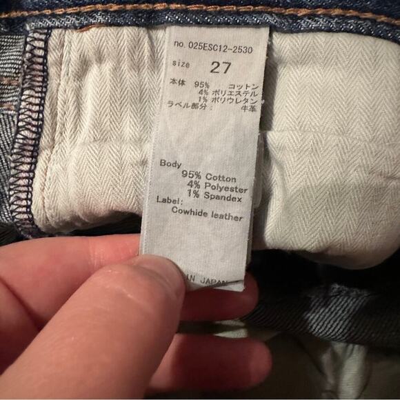 Moussy Vintage Glendele Skinny Leg Distressed Raw Hem Jeans Sz 27 - Picture 8 of 13